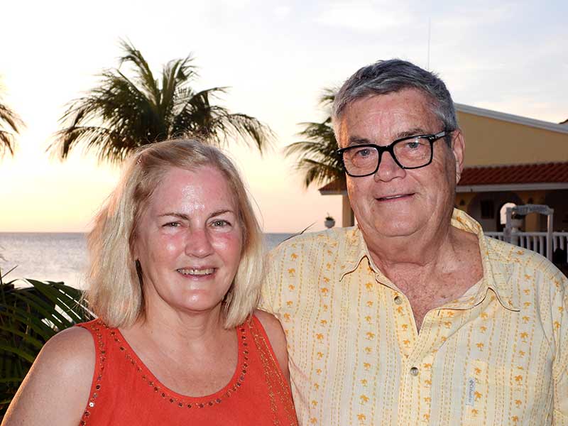 Patti and Jay Pearce return to Bonaire 25 years after their initial visit.