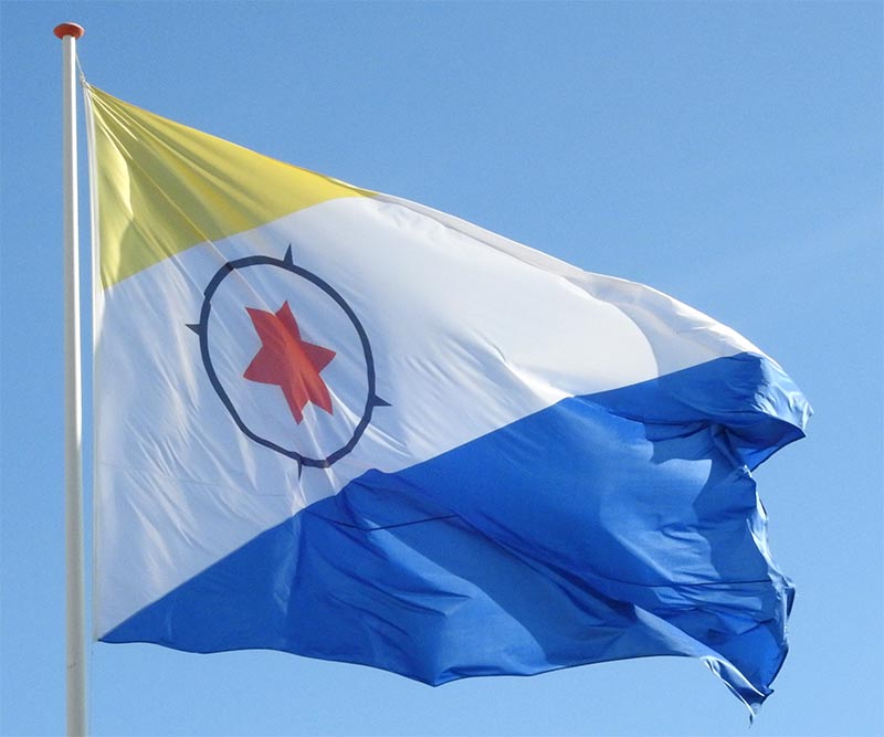 The Bonaire flag.