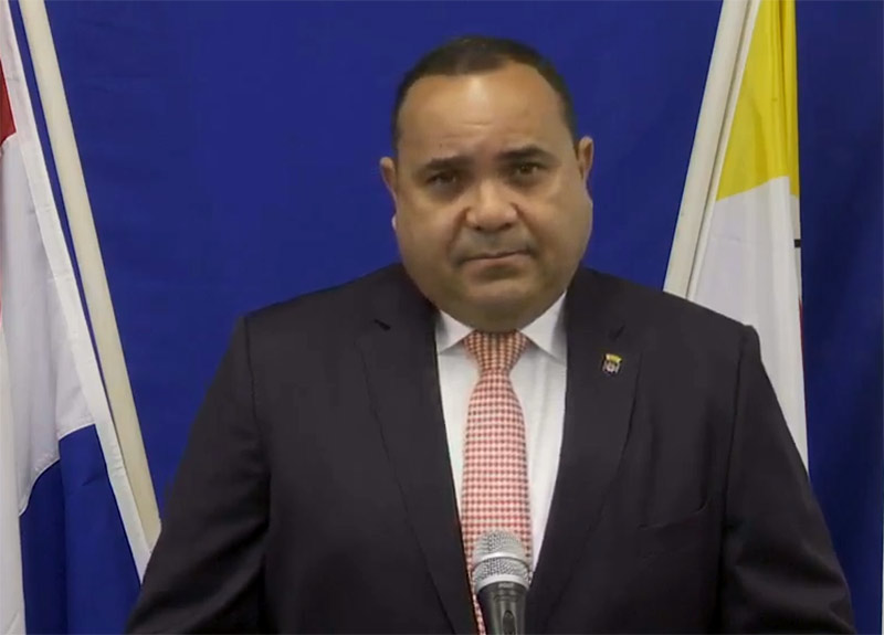 Bonaire's Lt. Governor, Edison Rijna