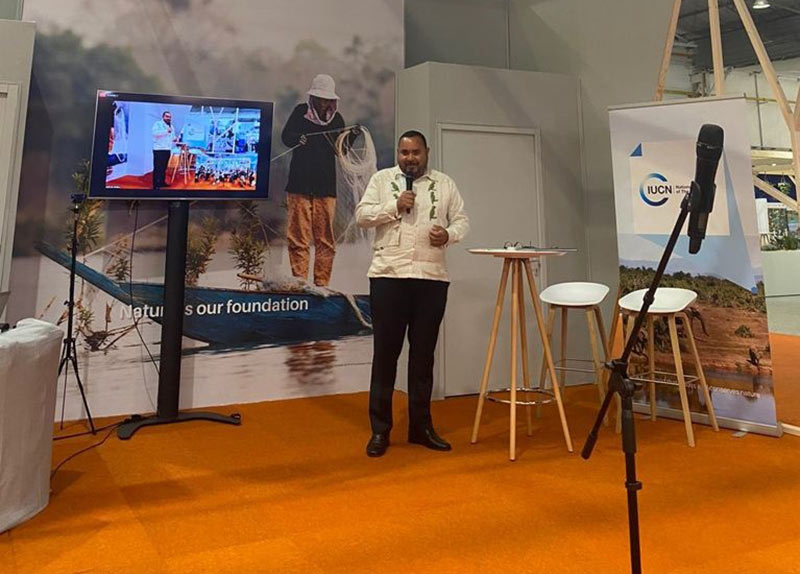 Lt.-Governor-Rijna-speaks-at-the-2021-IUCN-Conference