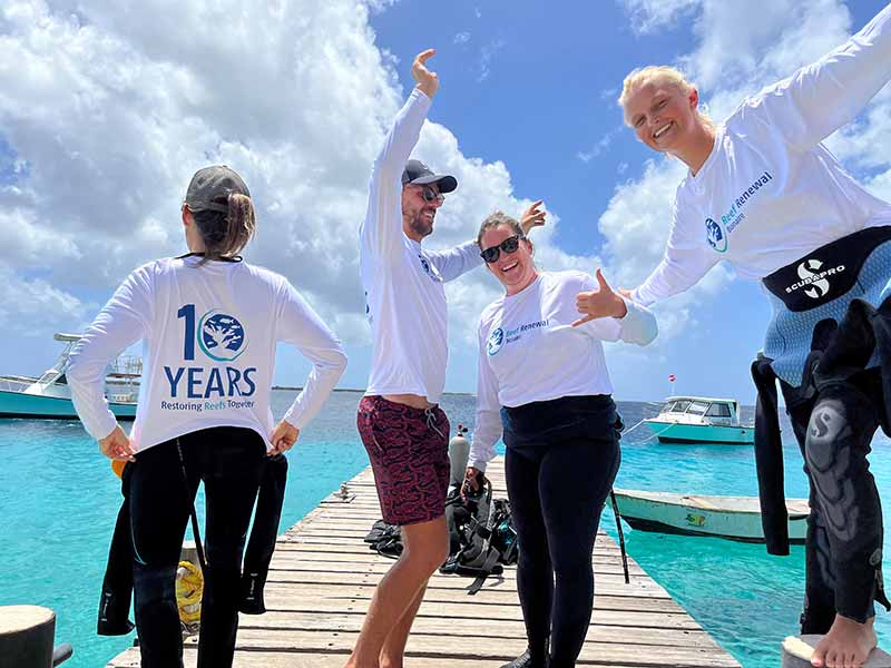 Celebrating 10th anniversary of Reef Renewal Foundation Bonaire