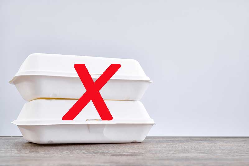 Bonaire eliminates styrofoam meal containers.