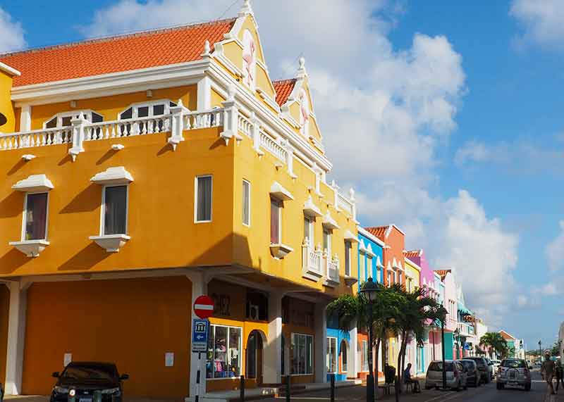 Downtown in Kralendijk, Bonaire.