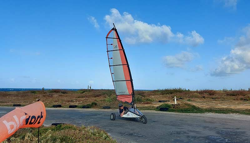 Dave Lussier, a World Speed Record Holder visits Bonaire Landsailing Adventures