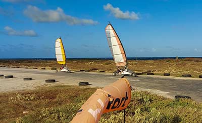Dave Lussier in his element on a landsailing track. Dave Lussier in his element on a landsailing track.