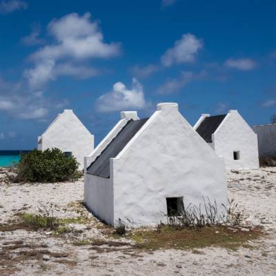 White Slave Huts on Bonaire