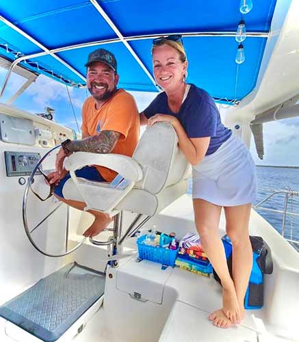 James and Julia Cognito, owners of Life at 8 Knots
