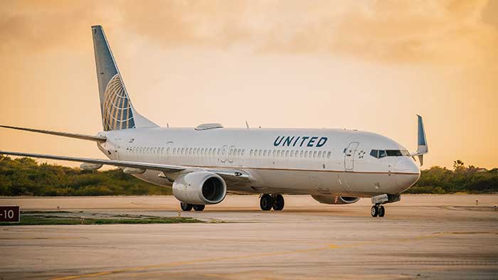 United Airlines on Bonaire