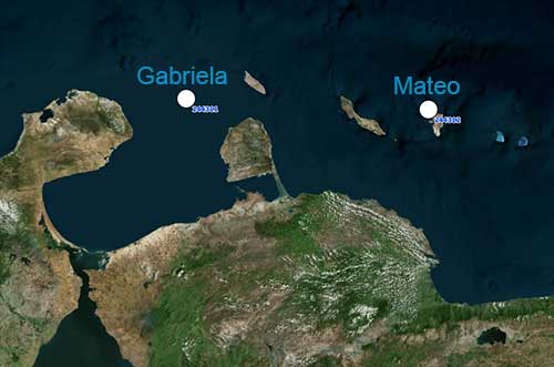 Satellite Images of Mateo and Gabriela's location on July, 31, 2023