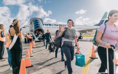 Bonaire Welcomes the First WestJet Flight from Toronto