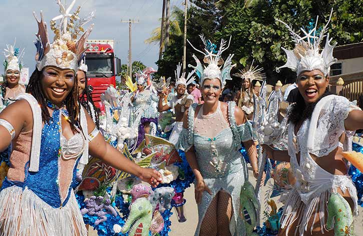 The Precious Diamonds Carnival group in 2023 on Bonaire