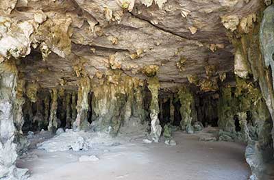 Exploring a hidden cave 