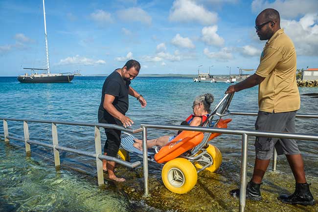 New Accessibility Ramp and Isidel Beach Park on Bonaire