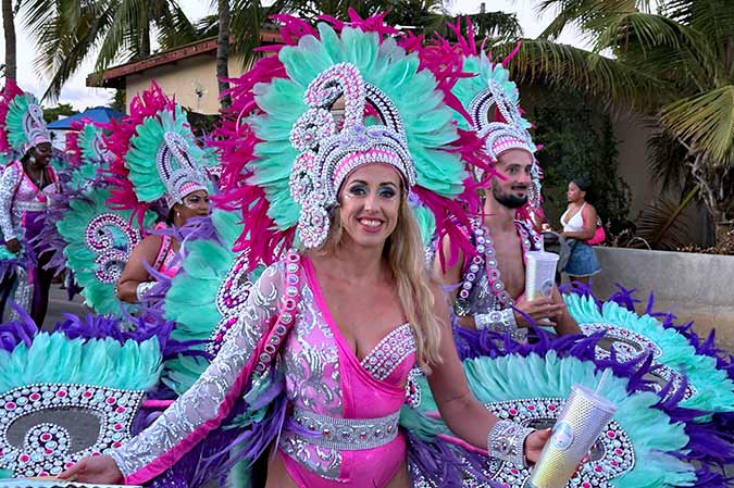 Adult Grand Carnival 2025 Parade on Bonaire - Photo by Ellen Muller