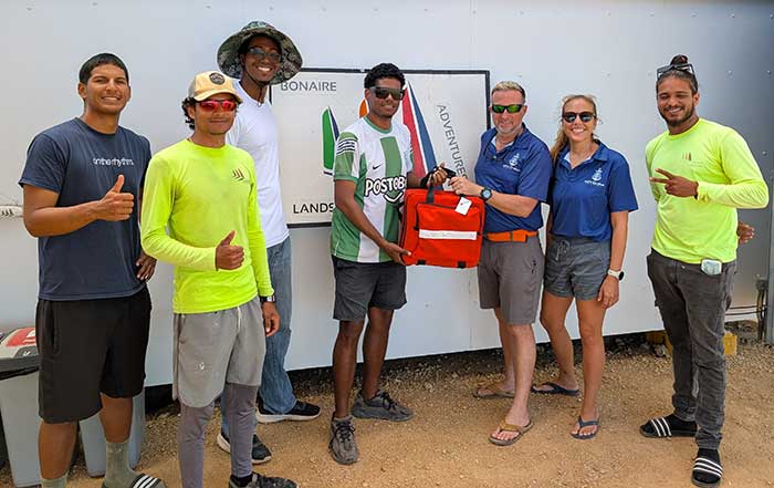 Bonaire Landsailing Adventures is certified in first aid by Let's Go Dive Bonaire