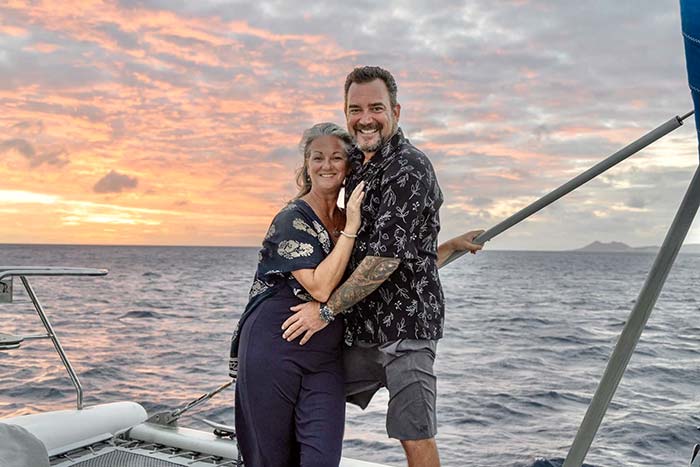 James and Julia, Owners of Life at 8 Knots
