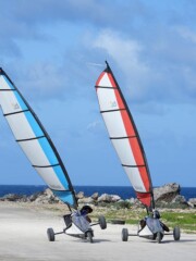 Coming up for the bend--where you can take over first place!