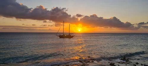 Melisa spotted from Bonaire's shoreline.
