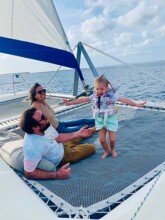 Kid-friendly boat charter on Bonaire with Life at 8 Knots
